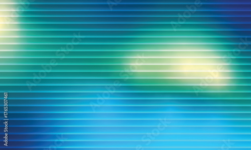 Abstract Digital Lines with Glowing Blue and Green Gradient