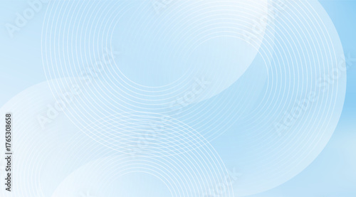 Soft blue gradient background with overlapping white concentric circles creating a subtle yet visually appealing abstract design perfect for a modern and clean aesthetic