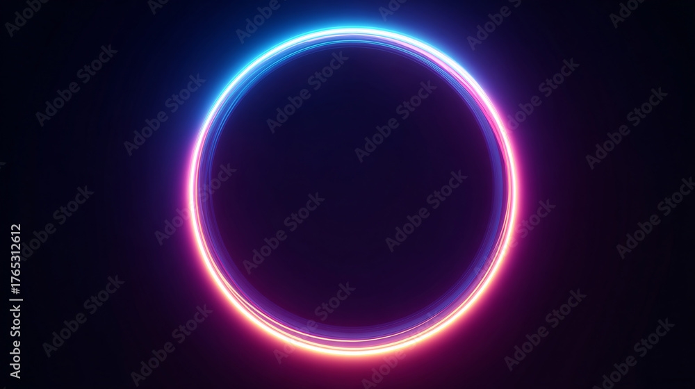 Obraz premium Solar Eclipse with Glowing Circular Frame and Bright Sunlight Corona Ring