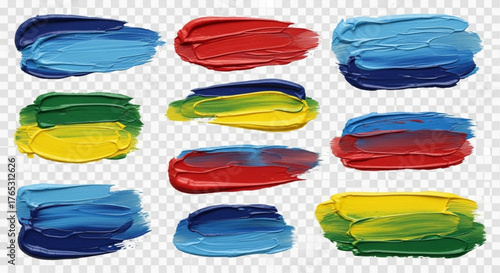 Colorful acrylic paint strokes texture background design for art and design projects and creative use