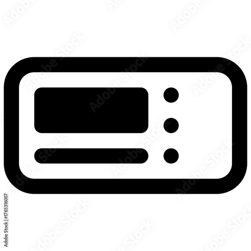 Boarding pass. Outlined stroke vector icon with black-filled details.