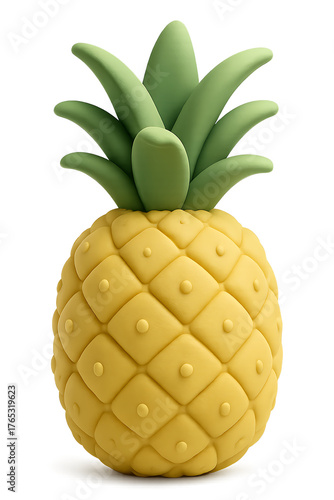 Cheerful pineapple icon brightens designs with its playful, modern style and tropical vibe for summer projects and healthy food promotions delightfully