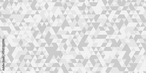 Abstract low polygon cubic white and gray vector poly triangle texture geometric pattern composed of triangular. geometric wall tile and metal cube background triangle wallpaper design.	
