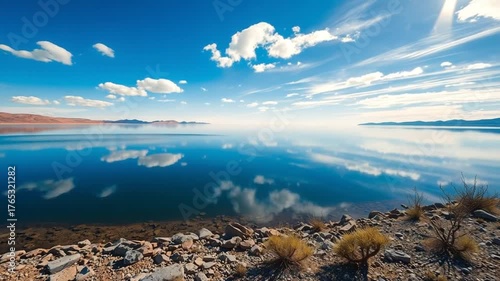 tropical beach with blue sky