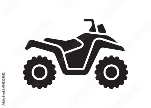 Atv vehicle icon, Atv vehicle Black vector