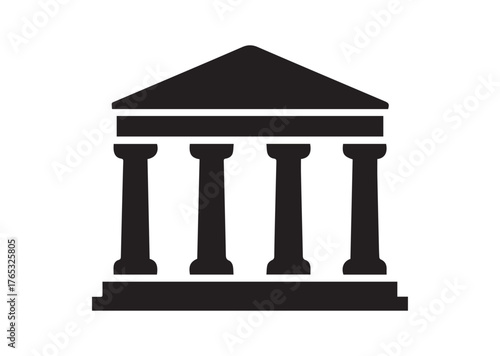 Temple icon, Temple Black vector