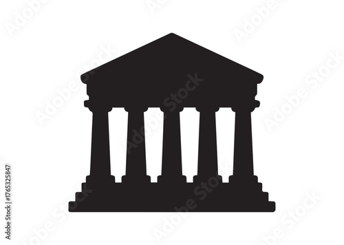 Temple icon, Temple Black vector