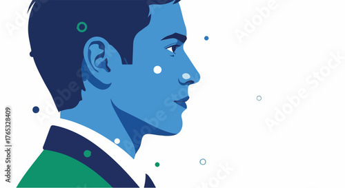 Global Connector – Minimalist Flat Vector Depicting International Networking and Digital Communication