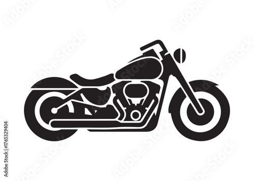 Harley Davidson bike icon, Harley Davidson bike Black vector
