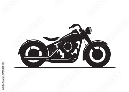 Harley Davidson bike icon, Harley Davidson bike Black vector