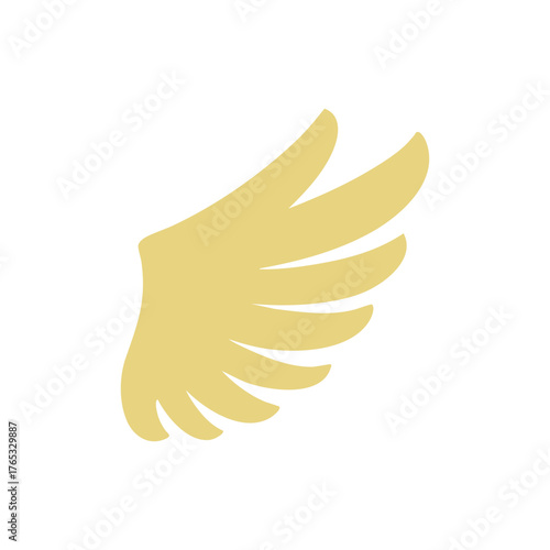 Golden angel wings illustration material