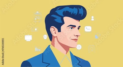 Silent Negotiator – Modern Flat Vector Depicting Strategic Diplomacy and Corporate Influence 2