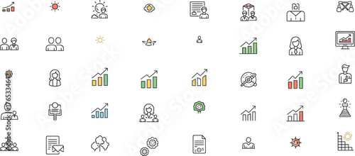 Collection of ancient egyptian hieroglyphs and symbols on a white background