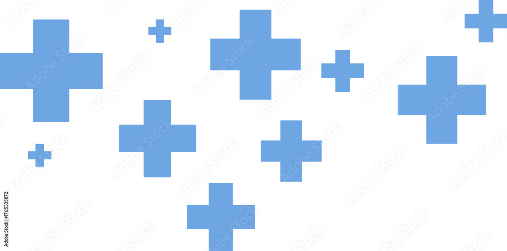 Fototapeta premium Medical Cross Seamless Pattern