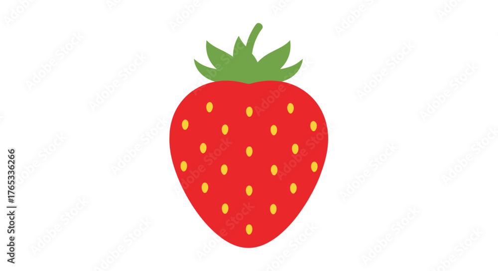 Fototapeta premium A fresh green avocado cut in half with the seed visible. A simple vector illustration for a healthy diet and vegetarian food concepts