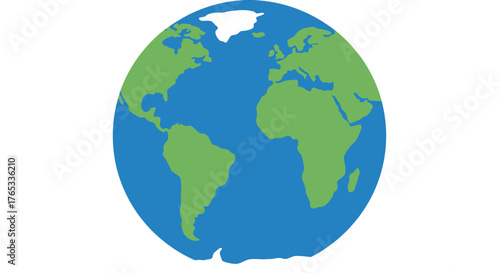 A fresh green avocado cut in half with the seed visible. A simple vector illustration for a healthy diet and vegetarian food concepts