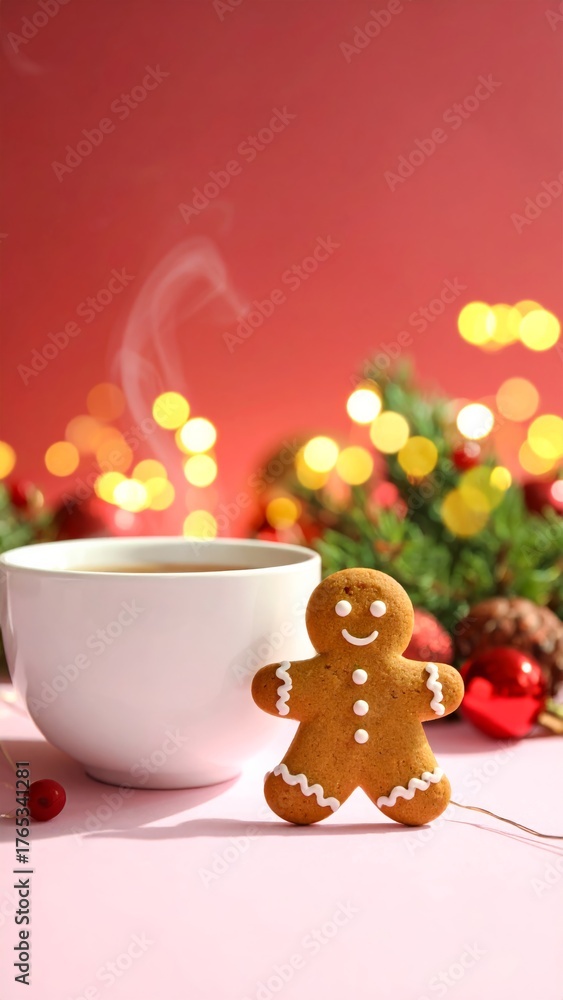 Obraz premium Gingerbread and Hot Chocolate