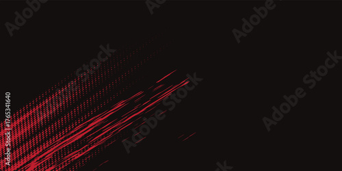 Black and red abstract grunge background with halftone style modern arts sport background abstract