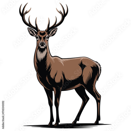 deer silhouette vector