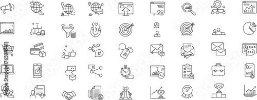 Collection of ancient hieroglyphic symbols and pictograms on a white background