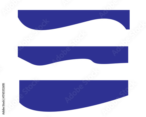 Dividers shape templates for website headers or footers. Simple headline in vector flat style.