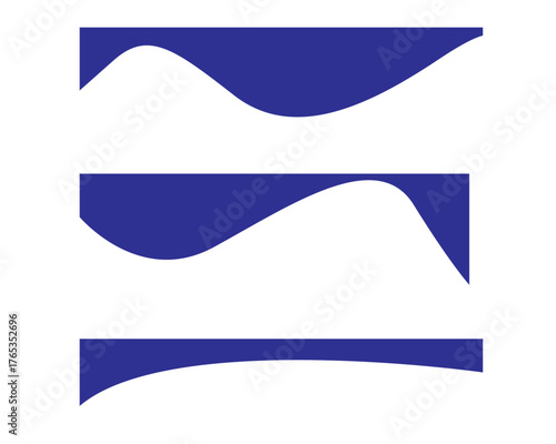 Dividers shape templates for website headers or footers. Simple headline in vector flat style.