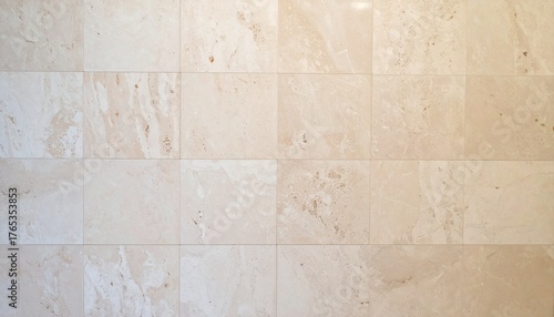 Large Travertine Tile Wall Seamless Beige Stone Texture Elegant Marble Pattern