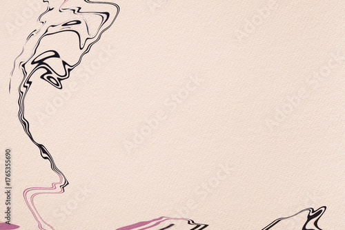 流動的な線が入ったキャンバス風テクスチャ背景　ピンク 