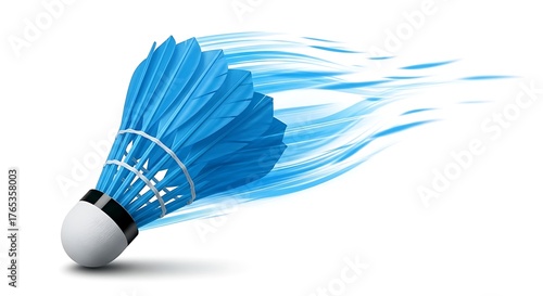badminton shuttlecock isolated on white background