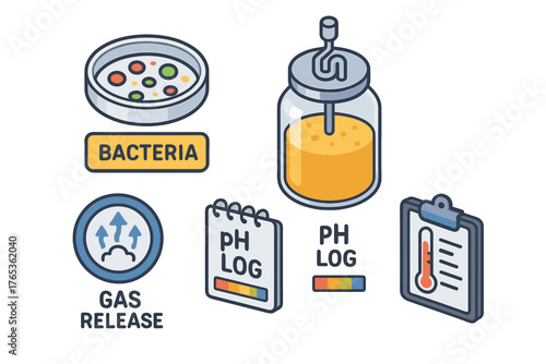 Microbiology lab instruments for bacteria fermentation and ph analysis