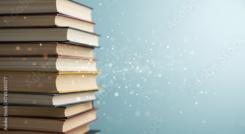 知識の輝き、積み重ねられた書物