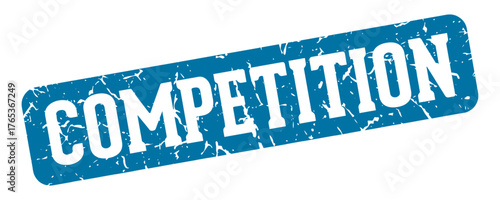 competition rectangular sign. competition stamp