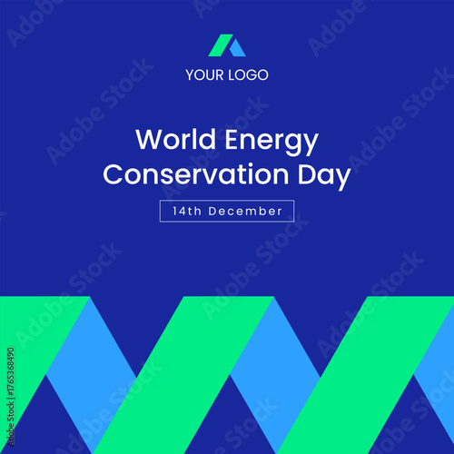 Energy Conservation Day Illustration in Flat Hand Drawn Cartoon Style Background