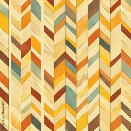Seamless herringbone pattern in earthy tones for stylish design projects.