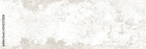 Painted gray-white concrete bg with traces of putty and sand. Subtle stone wall texture. Dirty cement garage floor. Rough construction materials. Vector graphic image.