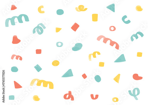 手描きのマーカー風　記号の背景素材