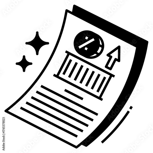 Retaliatory Tariffs Icon Glyph Style