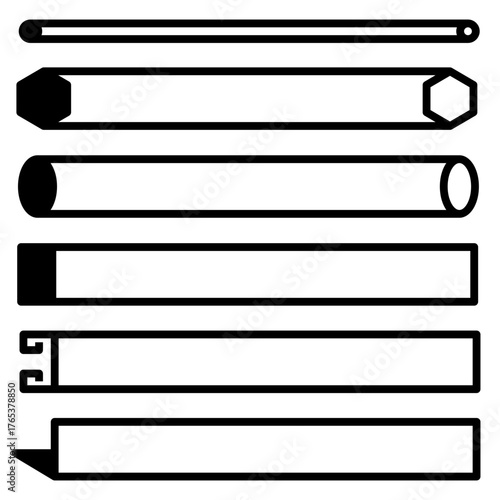 Steel And Aluminum Icon Glyph Style