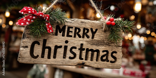 Christmas market background...