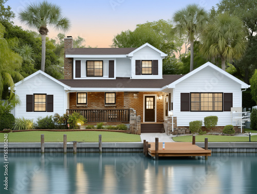 Luxury waterfront mansion a...