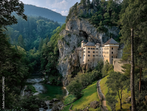 Predjama Castle built into ...