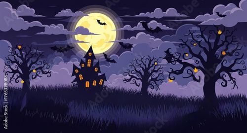 spooky halloween background