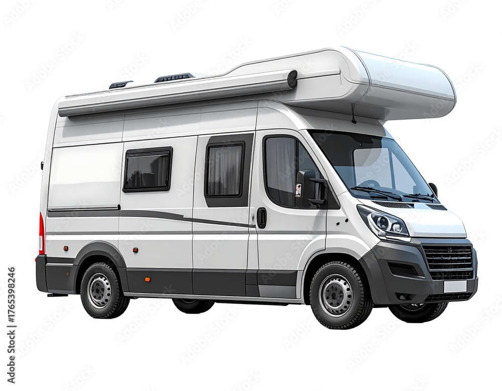 Obraz premium Citroen Siena 330 motorhome, Isolated on transparent or white backgrounds