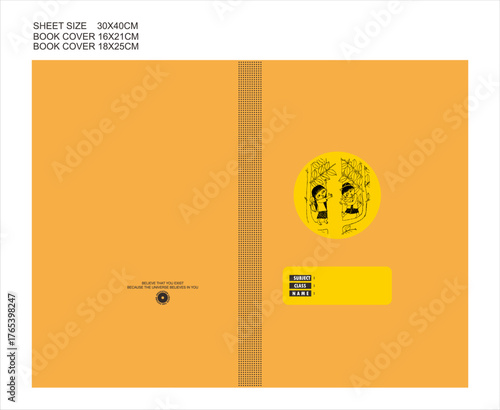 Minimalist Motivational Student Book Cover Template: 