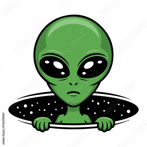  cartoon alien head 