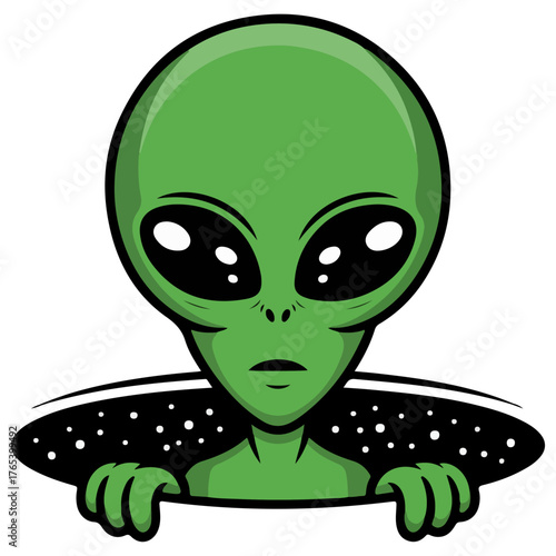  cartoon alien head 