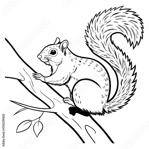eastern-gray-squirrel-vector-