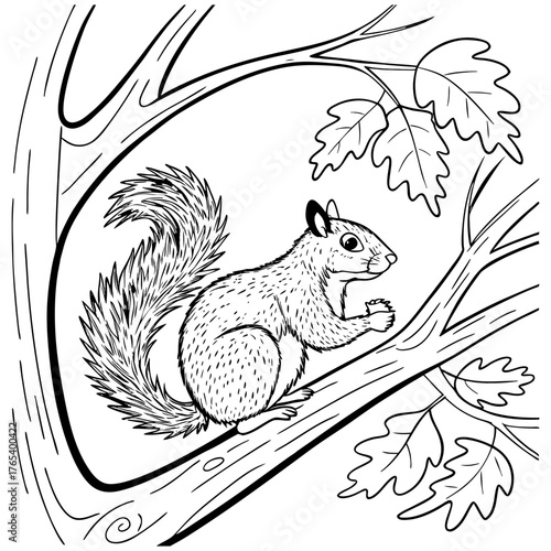 eastern-gray-squirrel-vector-