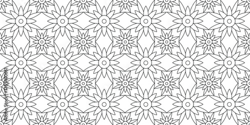 seamless flower pattern vector