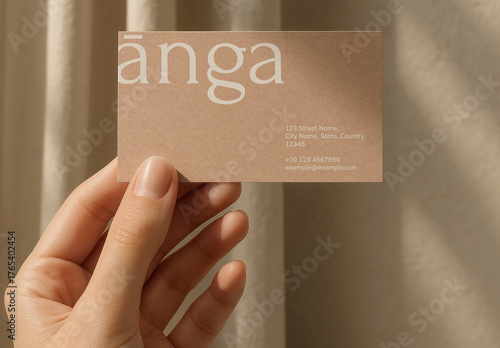 Elegant Minimalist Business CardMockup PSD